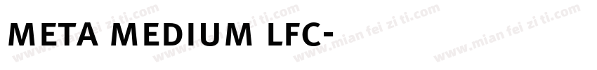 meta medium lfc字体转换